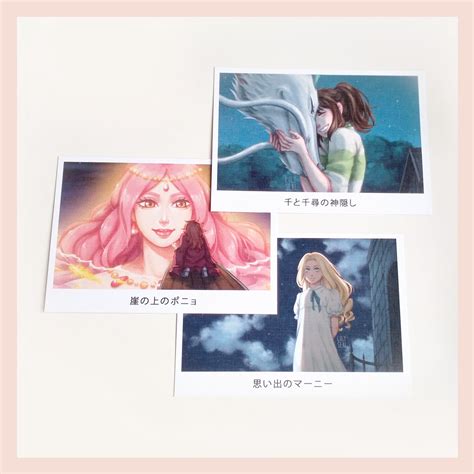 Jual Postcard Kartu Pos Studio Ghibli Shopee Indonesia