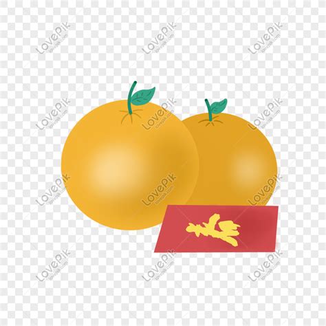 Chinese New Year Yellow Orange Illustration Chinese New Year Oranges