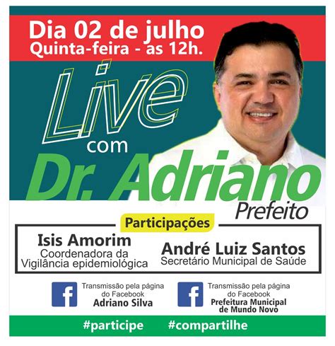 Live Prefeito De Mundo Novo Ba