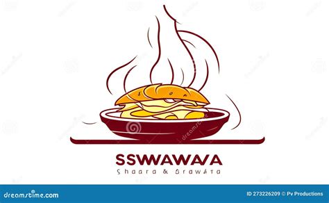 Logo For A Restaurant Or Cafe With Hot Food Generative AI Stock Illustration Illustration Of