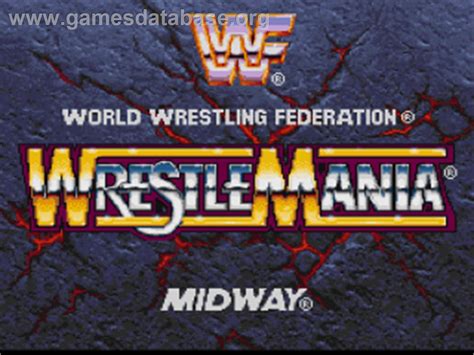 Wwf Wrestlemania The Arcade Game Nintendo Snes Artwork Title Screen