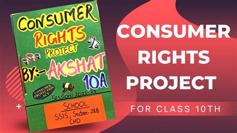 Consumer Rights Project For Class 10 Youtube