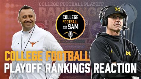 Final 2023 College Football Playoff Rankings Live Reaction + Watch ...