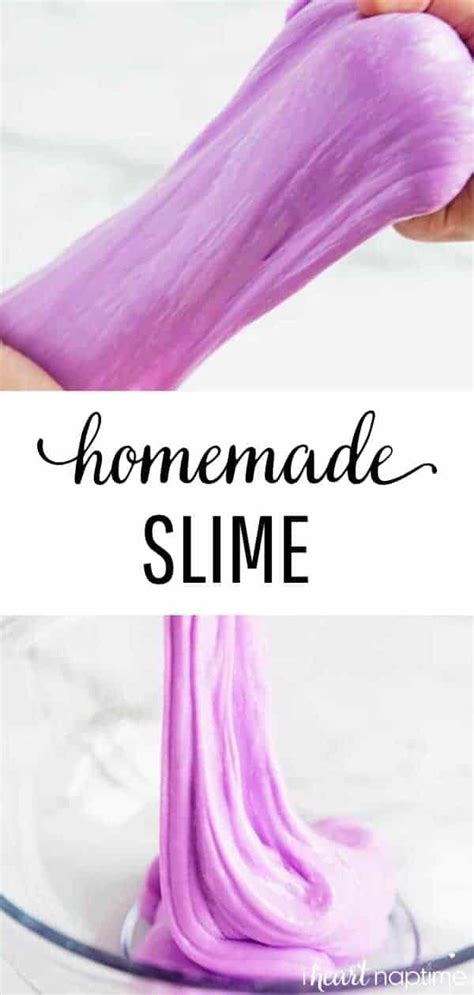 Homemade Slime Recipe Made With Only 3 Ingredients Only Takes A Few Minutes To Make And Will