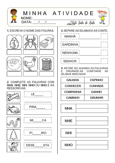 Atividades NH Educação Infantil Atividades nh Atividades