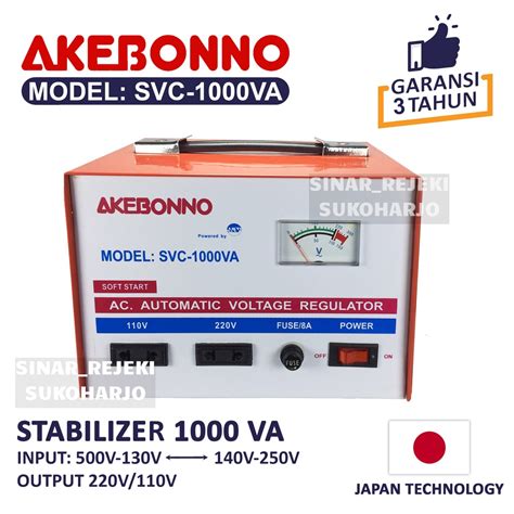 Jual Stavolt Listrik Svc Stabilizer Akebonno Va Stabiliser