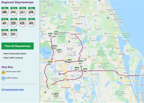 Toll Roads In Florida Map Map