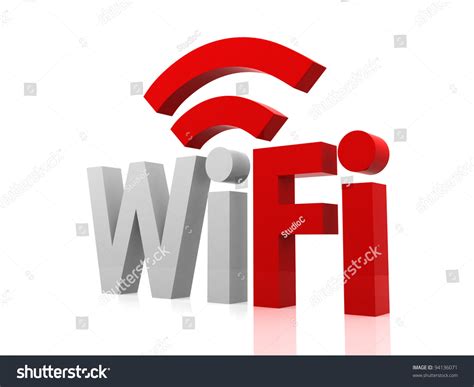 Wifi Logo 3d Concept Stock Photo 94136071 Shutterstock