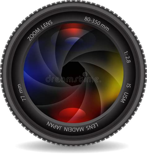 Camera Photo Lens With Shutter Stock Vector Illustration Of Design