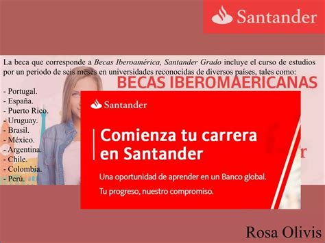 Banco Santander Ofrece Becas Ppt Descarga Gratuita