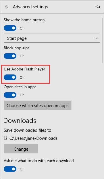 How To Enable Adobe Flash Player On Windows 1011