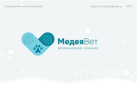 Vet clinic logo & landing page design on Behance