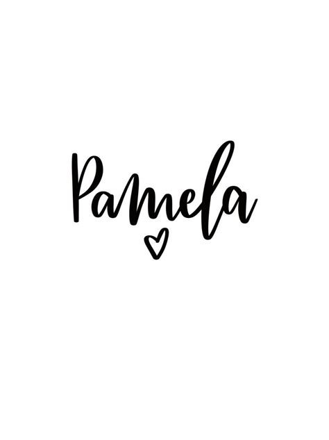 Pamela Name Wallpaper Lettering Procreate Lettering