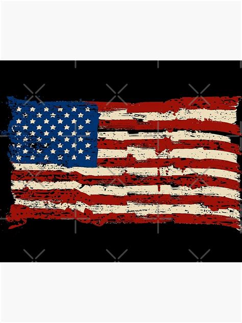 Distressed Us Flag Poster For Sale By Cotopaxifashion Redbubble