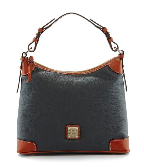 Dooney And Bourke Pebble Leather Hobo Bag Dillards