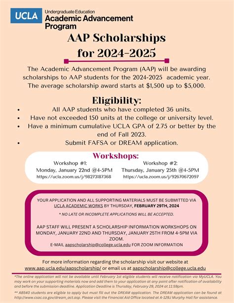 AAP Scholarship – Academic Advancement Program