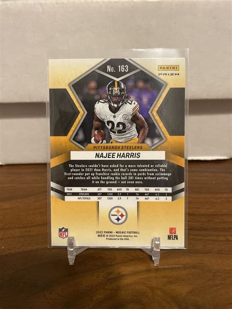 2022 Panini Mosaic Silver Prizm Najee Harris 163 Steelers EBay