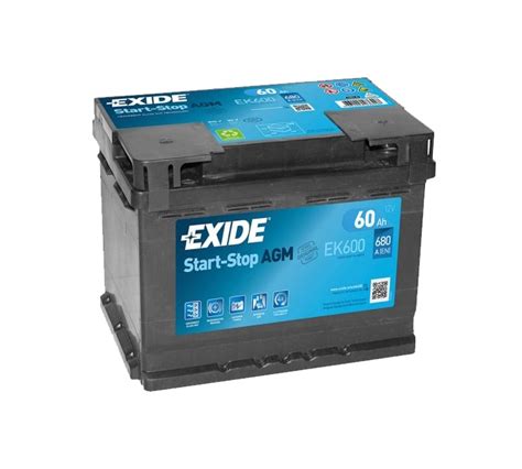 Exide Agm Start Stop Ah A V Evro Bestcarbattery