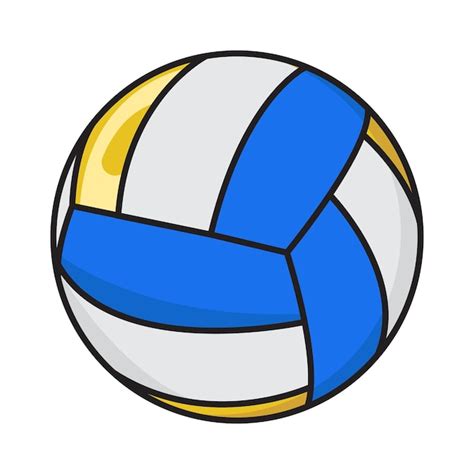 Premium Vector Volleyball Drawing Style On White Background Pro Vector