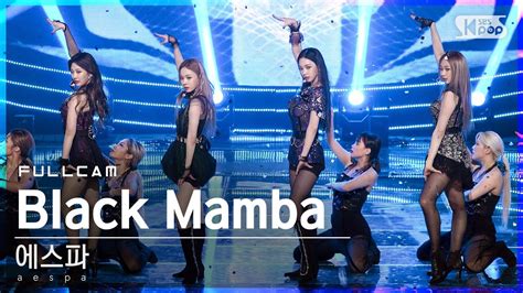 안방1열 직캠4K 에스파 Black Mamba 풀캠 aespa Full Cam SBS Inkigayo 2020 11