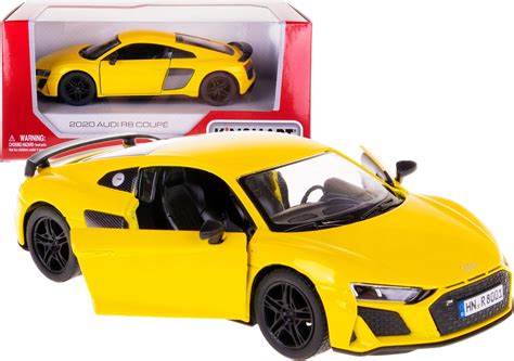 Kinsmart Audi R8 Coupe Model Metal 134 Box Żółty Ceny I Opinie