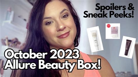 OCTOBER 2023 ALLURE BEAUTY BOX SPOILERS SNEAK PEEKS YouTube