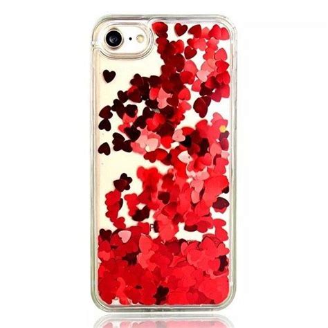 Liquid Glitter Quicksand Love Heart Foil For Iphone Glitter Case