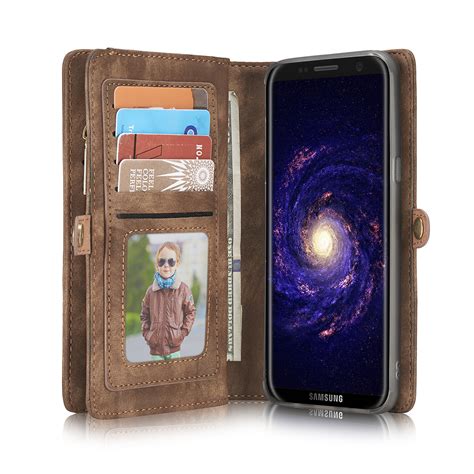 Caseme Pl Nboksfodral Med Magnetskal Samsung Galaxy S Brun