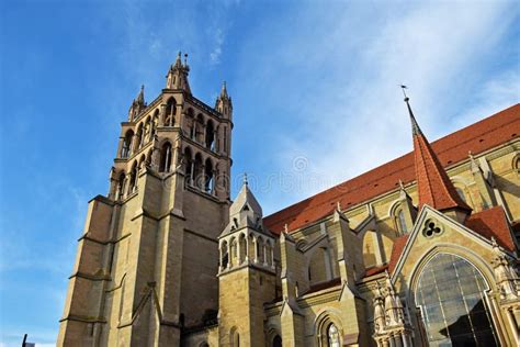 La Catedral De Notre Dame De Lausanne Suiza Imagen De Archivo Imagen