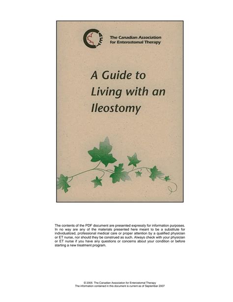 Solution A Guide To Living With A Colostomy Studypool