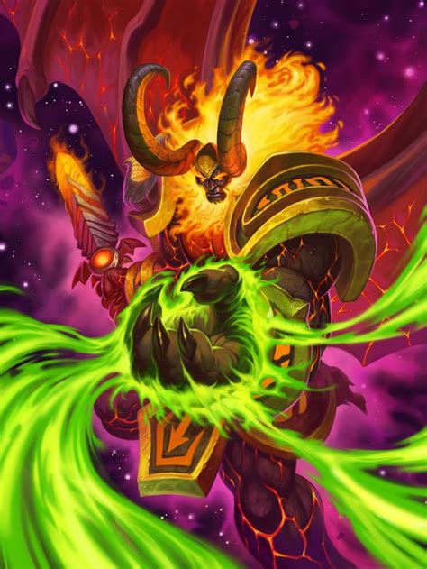 Sargeras The Destroyer Hearthstone Wiki Warcraft Art Warcraft