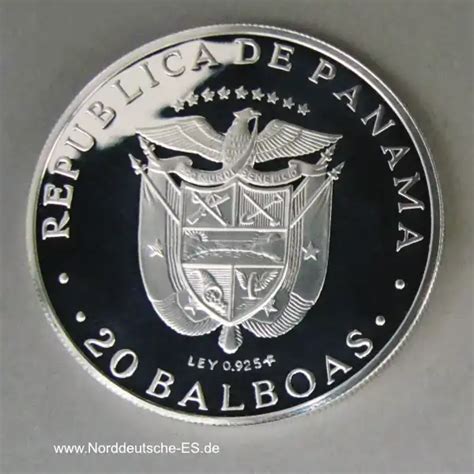 Panama Balboas Silber Proof Nes Edelmetallshop