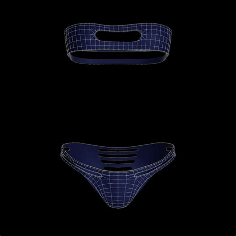 Cyberpunk Bikini Underwear Clothing 3D Model In Clothing 3DExport