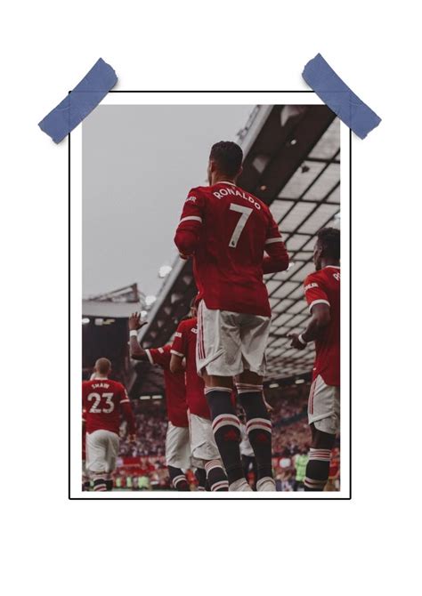 Manchester United Ronaldo Poster - 12"x18"- PrintItNice