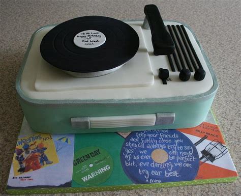 Retro Record Player Decorated Cake By Ice Ice Tracey Cakesdecor