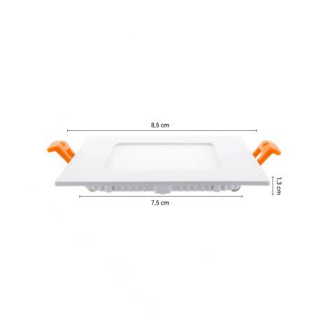 Panel LED Cuadrado 3W Luz Fría Unilux