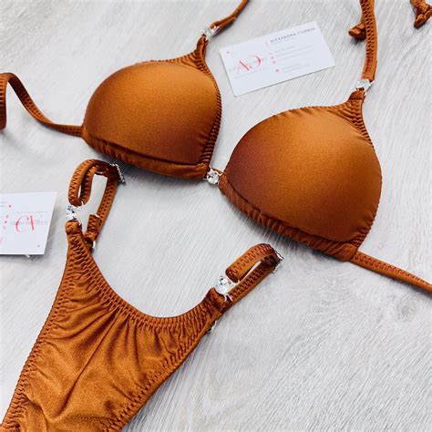 Rust Bikini Posing Suit