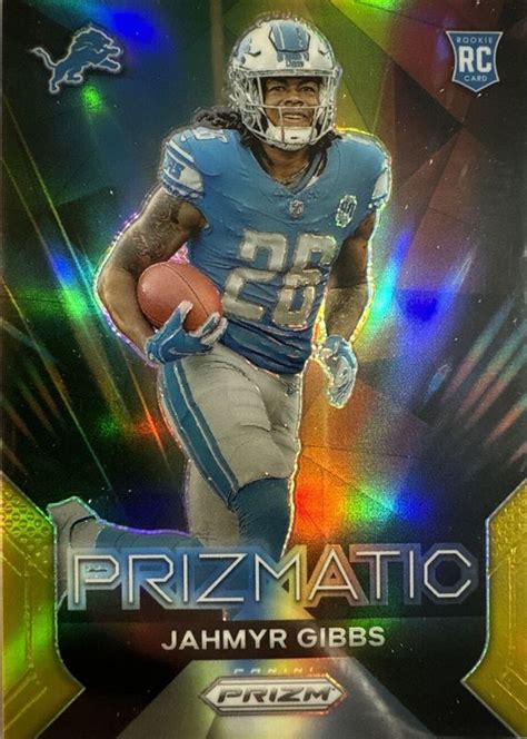 Jahmyr Gibbs 2023 Prizm 20 Prizmatic Gold 10 Price Guide Sports