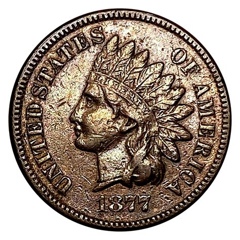 At Auction 1877 Indian Head Cent