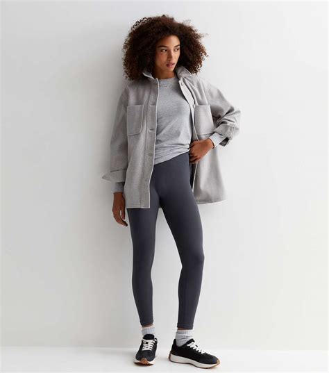 Grey Crew Neck Long Sleeve Top New Look