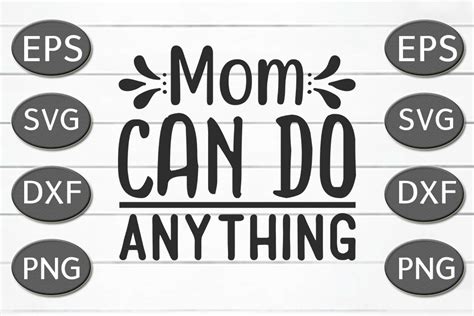 Mom Svg Design Mom Can Do Anything Graphic By Mb Graphics · Creative