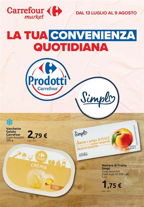 Carrefour Market Volantino Dal Luglio Al Agosto Italiano