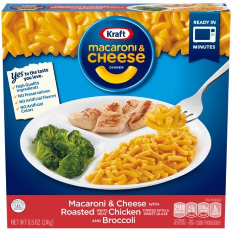 Kraft Mac N Cheese Macaroni and Cheese Kids Frozen Meal with Roasted ...