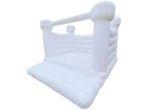 Post Marshmallow White Wedding Bouncy Castle For Sale Wedding