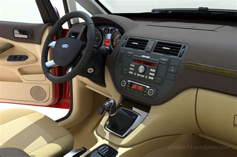 Interior of Ford C-Max - George Mileff - 3D vehicle competition - Hum3D