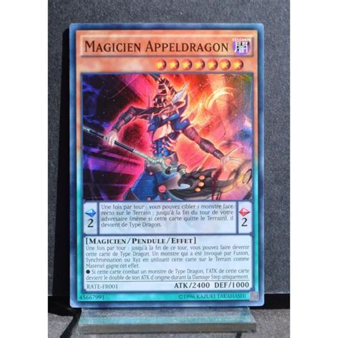 Carte YU GI OH RATE FR001 Magicien Appeldragon Super Rare NEUF FR