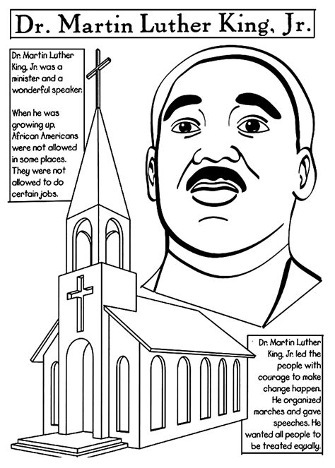 Martin Luther King Jr Day Coloring Pages Martin Luther King Jr