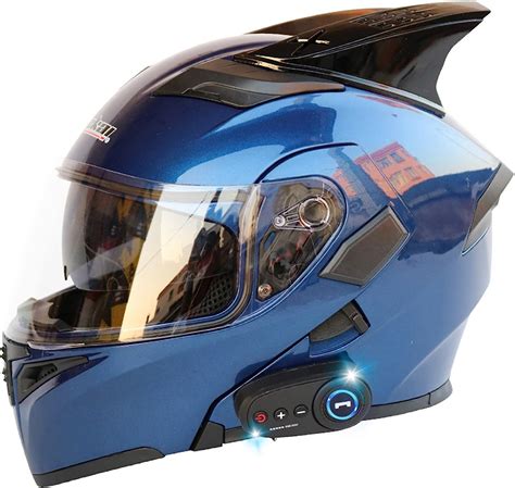 Hochklappbare Bluetooth Motorradhelme Dot Ece Zertifizierter Helm