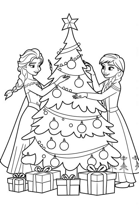 Top 10 Must Try Elsa And Anna Christmas Coloring Pages 🖍️🎄 Christmas Coloring Sheets Christmas