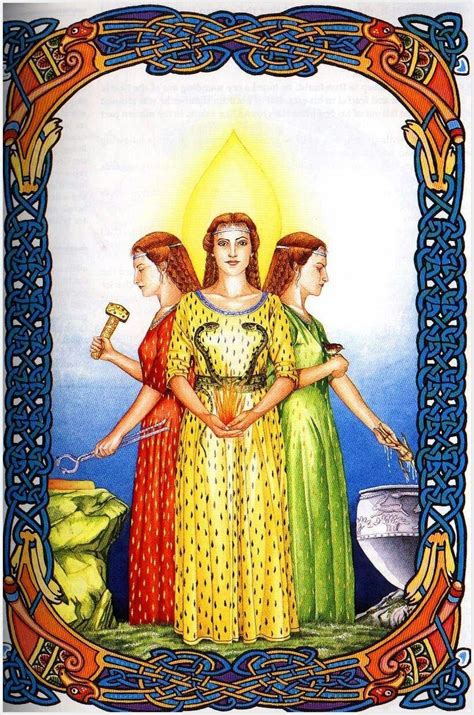 Brigid Celtic Goddess Of Fire Healing Wisdom And Craftsman… Celtic